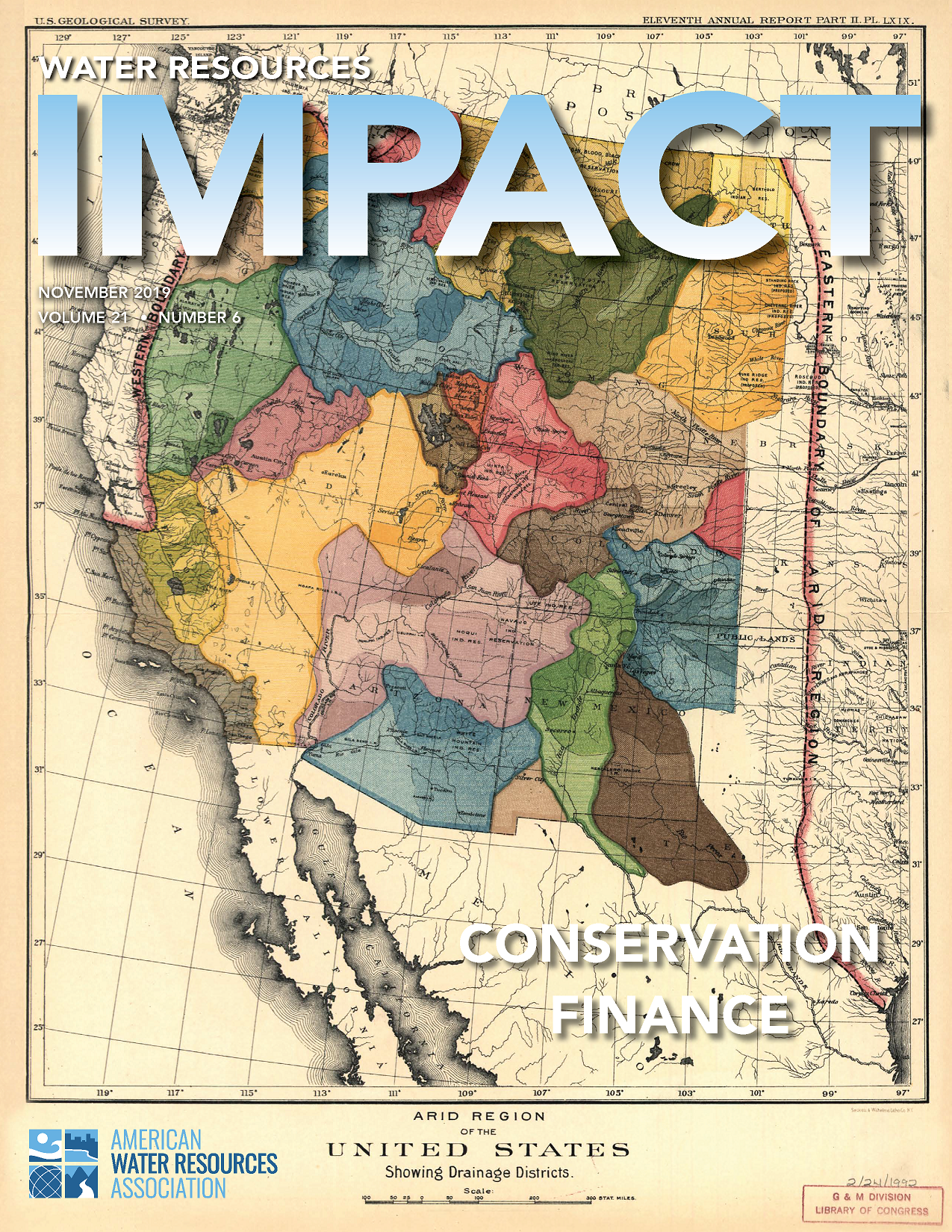 November IMPACT Cover Image of vintage map on journal cover